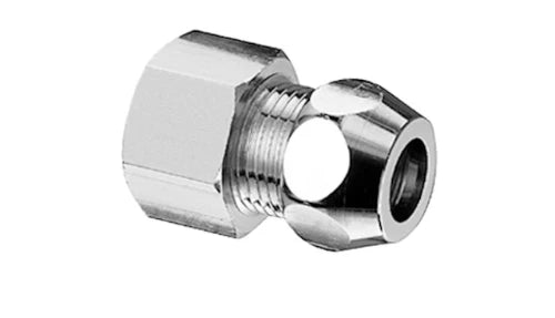 RACCORD DROIT SCHELL 1/2 F X 12 MM chromé