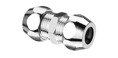 MANCHON SCHELL 12 MM X 12 MM chromé