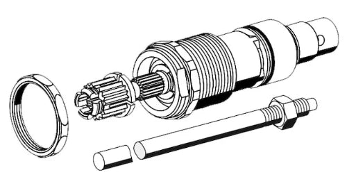 Schell Polar II set tige 488mm long, gabarit de découpe