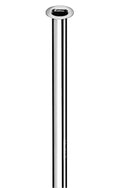 Schell tuyau 10 x 300 mm - chromé - avec 1 collerette 18mm