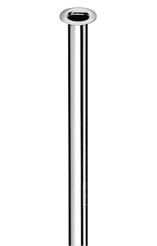 Schell tuyau 10 x 1000 mm - chromé - avec 1 collerette 18mm