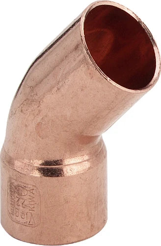 Viega Koper soldeer bocht 45° MF 22 x 22 mm