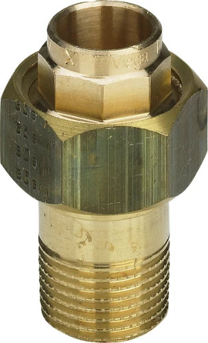Viega Brons soldeer 3-delige koppeling conisch dichtend MF 22 x 3/4 M