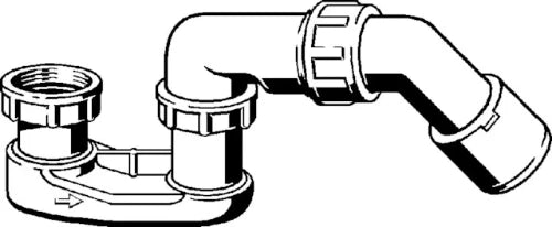Viega PP siphon de douche 6/4 x 40/50 mm
