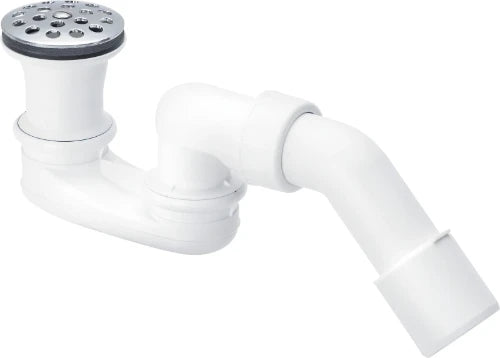 VIDAGE TUB DE DOUCHE VIEGA VARIOPLEX chromé avec grille bombee - decharge 52 mm