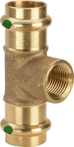 Viega Profipress té réduit avec filetage femelle FFF 35 x 1/2 F x 35 mm