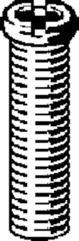 VIS DE FIXATION VIEGA TECH. EVACUATION M12 nickel mat laiton pièce de réchange