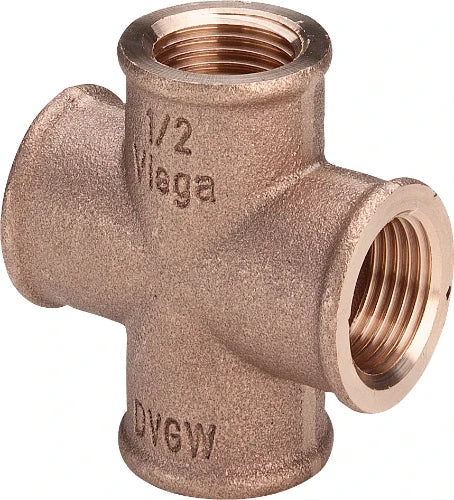 Viega bronze croix 90° FFFF 3/4 x 3/4 x 3/4 x 3/4
