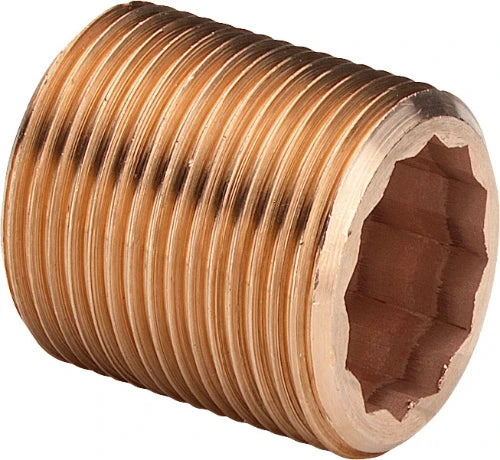 Viega bronze mamelon sans arret avec imbus MM 1/2 x 60 mm