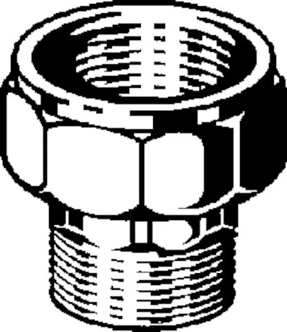 Viega bronze raccord 2-pièces avec écrou libre MF 3/4 x 4/4