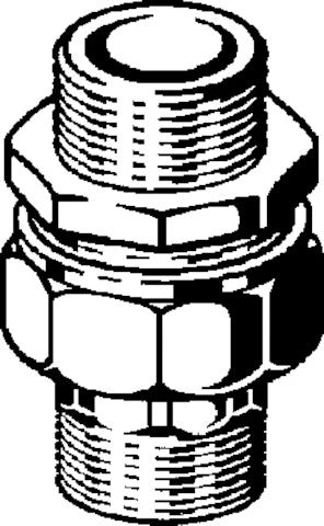 Viega bronze raccord union en 3 pieces joint plat MM 3/8 x 3/8