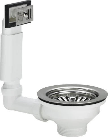 Viega crepine avec trop-plein 6/4 x 114,5 mm - chromé