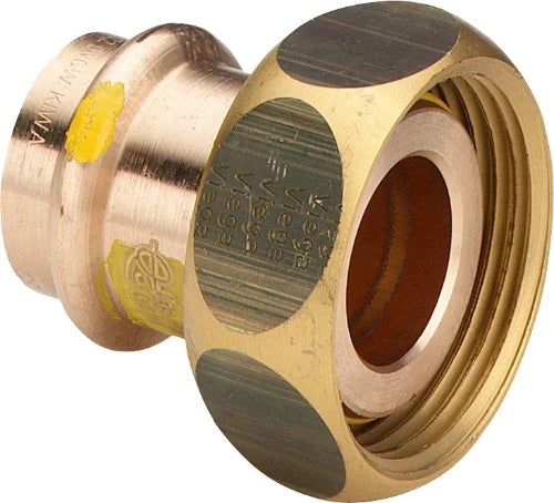 Viega Profipress Gas raccord union en 2 pieces avec ecrou libre joint conique FF 28 x 7/8 F