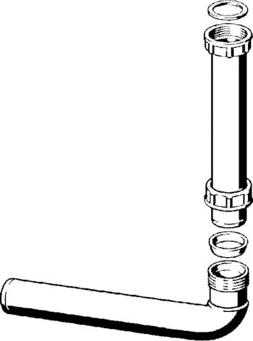 COURBE VIEGA 5/4 blanc synthetique