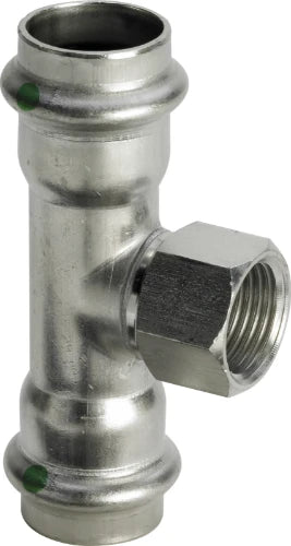 Viega Sanpress Inox te reduit FFF 22 x 1/2 F x 22 mm