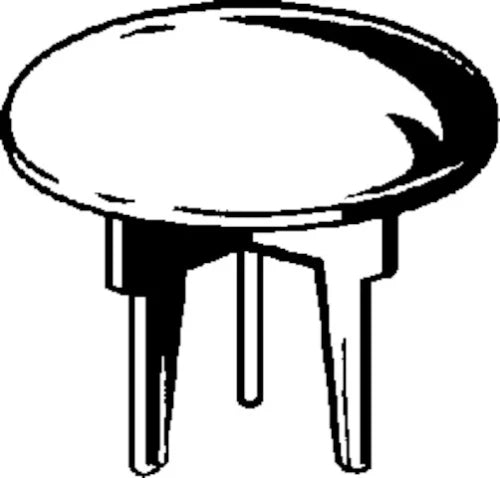 BONNET / CHAPEAU . VIEGA TECH. EVACUATION chromé synthetique pièce de réchange pour valve