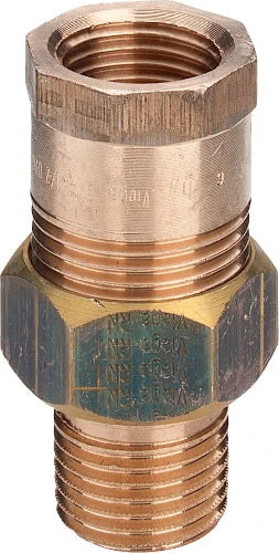 Viega bronze raccord 3-pièces droit étanchéité conique MF 2 x 2