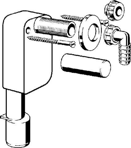 Viega PP siphon encastré pour machine à laver WMA x 40/50 mm - blanc/chromé