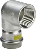 Viega Sanpress Gaz inox coude de trasition 90° FF 22 x 3/4 F