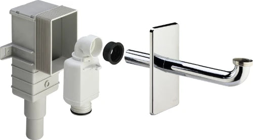 Viega PP siphon encastré pour lavabo 5/4 x 40/50 mm - chromé - in hauteur réglable - convient pour lavabo PMR