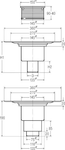 SIPHON SOL VIEGA ADVANTIX 50 gris synthetique
