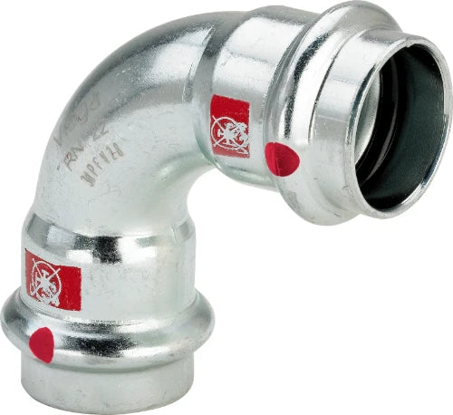Viega Prestabo acier zingué coude 90° FF 22 x 22 mm