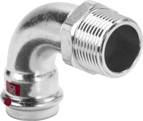 Viega Prestabo acier zingué coude de transition 90° MF 22 x 3/4 M