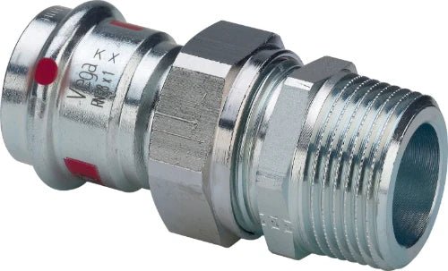 Viega Prestabo acier zingué raccord 3-pièces joint plat MF 22 x 3/4 M