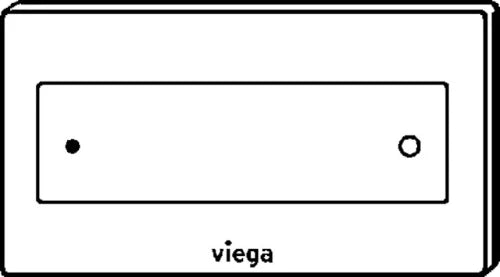 Viega Visign for Style 12 plaque de commande - blanc alpine