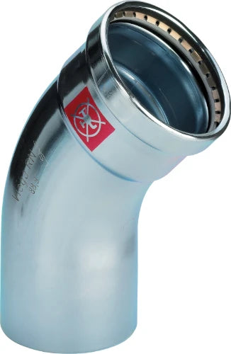 Viega Prestabo acier zingué XL coude 45° MF 76,1 x 76,1 mm