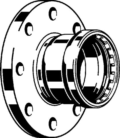 Viega Prestabo XL bride avec manchon a sertir PN10/16 DN80 x 88,9 mm