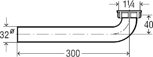 COURBE DE RACCORDEMENT VIEGA 5/4 X 300 blanc synthetique