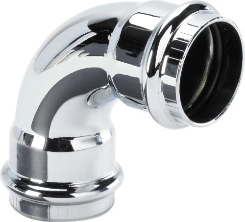 Viega chromé coude siphon 90° FF 32 x 32 mm - chromé - avec joint torique