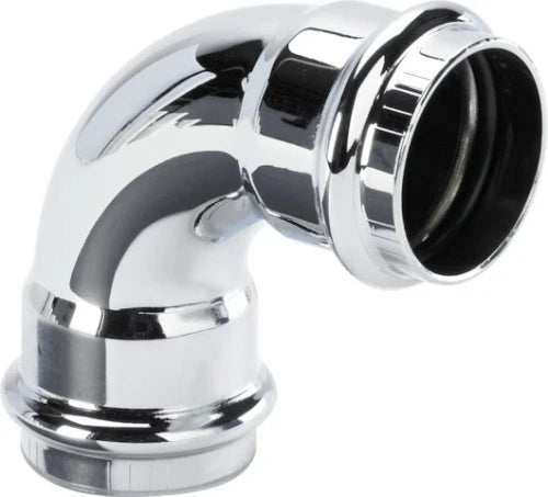 Viega chromé coude siphon 90° FF 32 x 32 mm - chromé - avec joint torique
