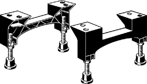 PIEDS VIEGA ADVANTIX noir synthetique construite en hauteur 70-95mm