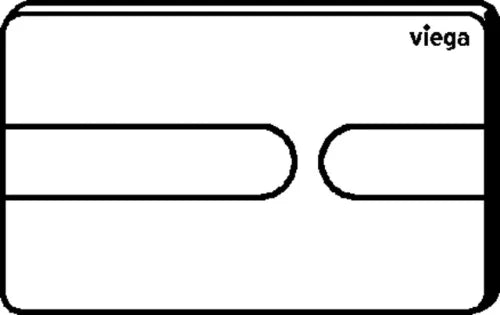 PLAQUE DE COMMANDE VIEGA VISIGN FOR STYLE23 blanc alpine synthetique