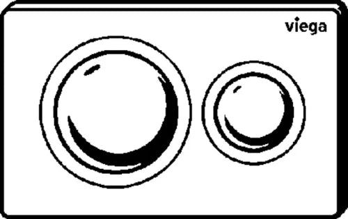 Viega Visign for Style 20 plaque de commande - blanc alpine - synthétique