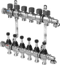 Viega Fonterra collecteur pour chauffage par le sol inox 4/4 - 10 x EK3/4 - avec débitmètres