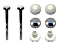 DBJ set de fixation pour toilet M6 x 70 mm - blanc/chromé - prix par set