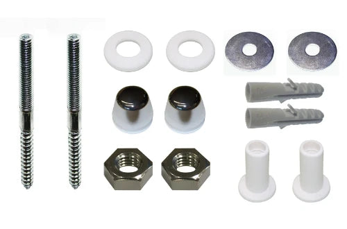 DBJ set de fixation pour urinoir avec capuchon M10 x 120 mm chromé