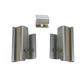 DBJ fixations miroir aluminium pour miroir incliné set de 2 pièces