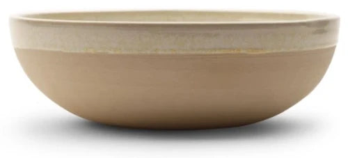 Beau Design Ice Flower lavabo à poser fait main rond 350-360 x 110-120 mm - blanc pur/gris perle - céramique - sans trou de robinet - sans trop-plein