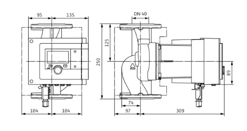 Wilo Stratos Maxo circulateur 40/0,5-12 -R7