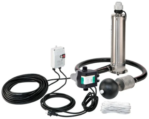 Wilo SUB TWI 5-SE-304EM-PNP/3 pompe vide-cave immergée pour citerne + HiControl1 EK + aspiration flottante avec filtre
