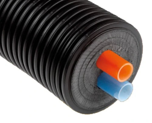 Terrendis Double Heat PN6 tuyau isolé 160 mm - 2x 40 x 3,7 mm - prix par mètre