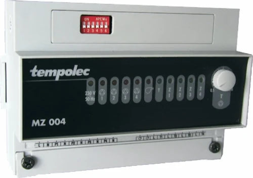 Tempolec MZ004 module multizone pour 4 circulateurs + 1 brûleur