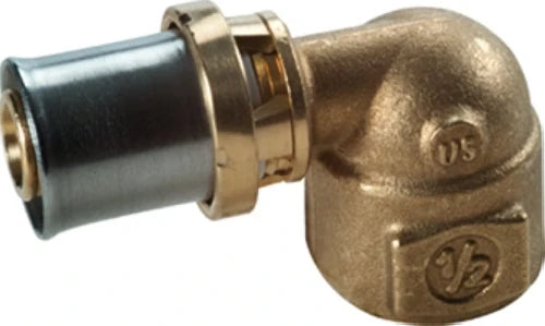 Giacomini RM129 raccord à sertir coude de transition FF 3/4 x 20 mm