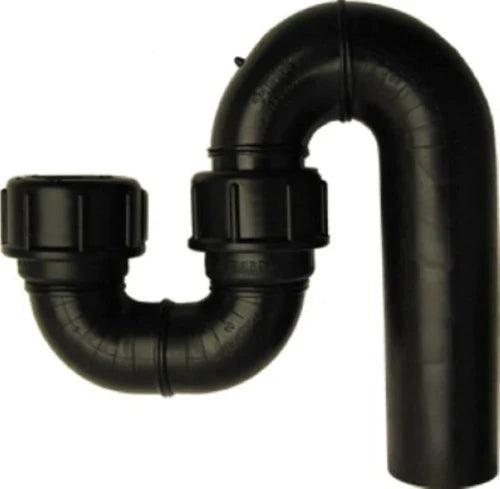 GEBERIT PE sifon inlaat vertik/uitlaat vertik 40mm zwart (99)