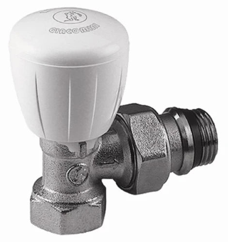 Giacomini robinet radiateur équerre thermostatisable 1/2 x 1/2 - douille auto-étanche