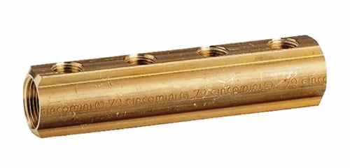 Giacomini R551 collecteur laiton avec 3 sorties 1/2"f G 3/4" x G 1/2" /3